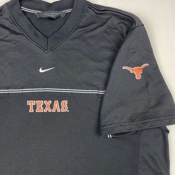 Nike Sphere Texas Longhorns Men Training Shirt Black V-Neck Medium NCAA Football - Picture 2 of 8